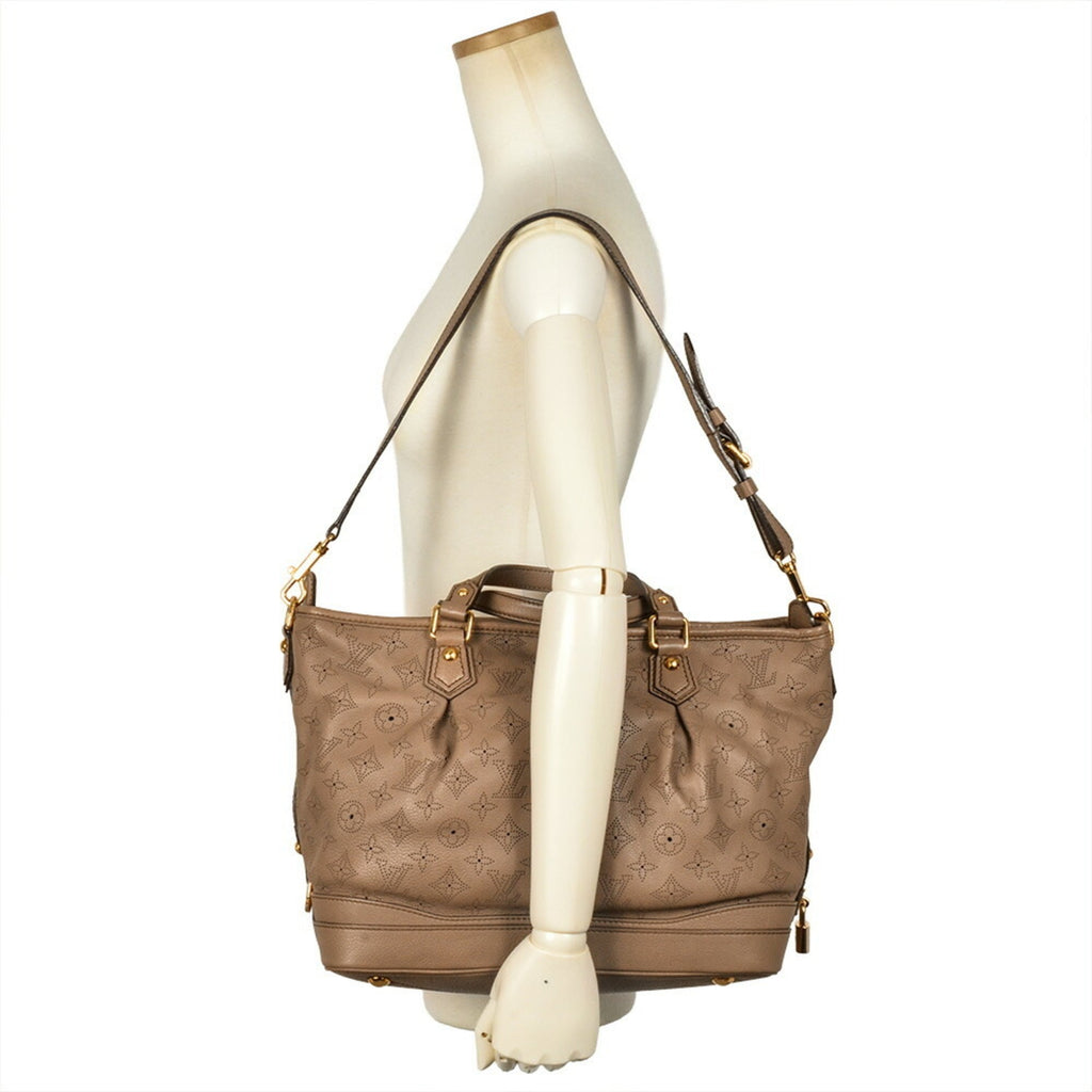 Louis Vuitton Beige Beige Poodle Monogram Mahina Leather Tote Bag