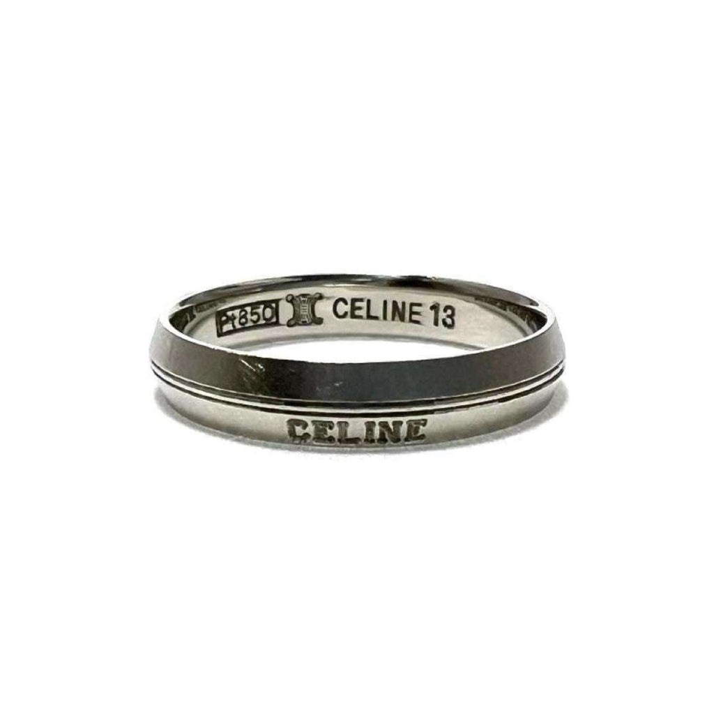 Celine Platinum 850 Band Ring
