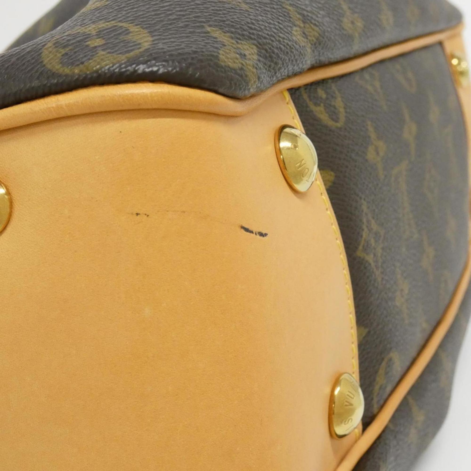 Louis Vuitton Marron Coated Canvas Handbag