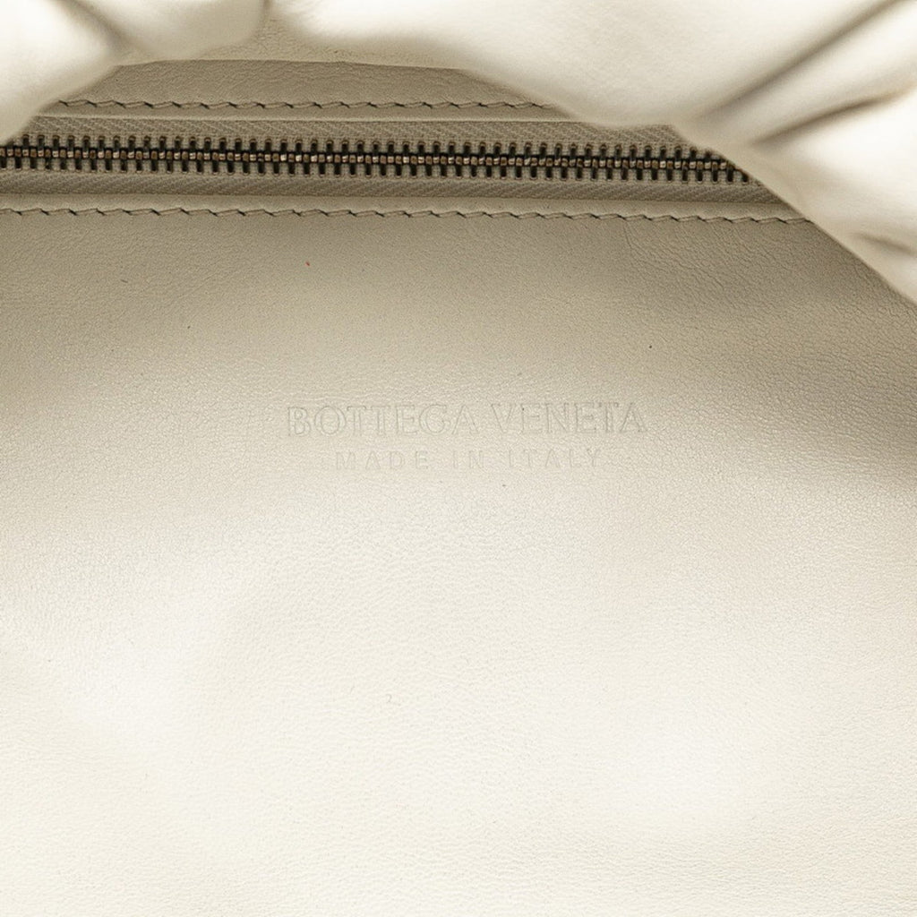 Bottega Veneta White Leather Pouch Sling Bag