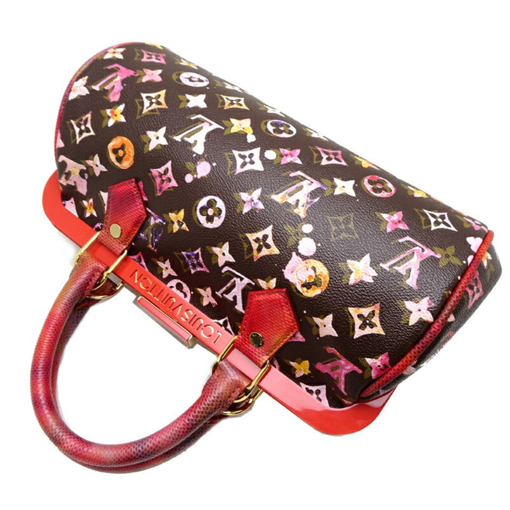 Louis Vuitton Monogram Watercolor Brown Marron Monogram Red Color Monogram Handbag