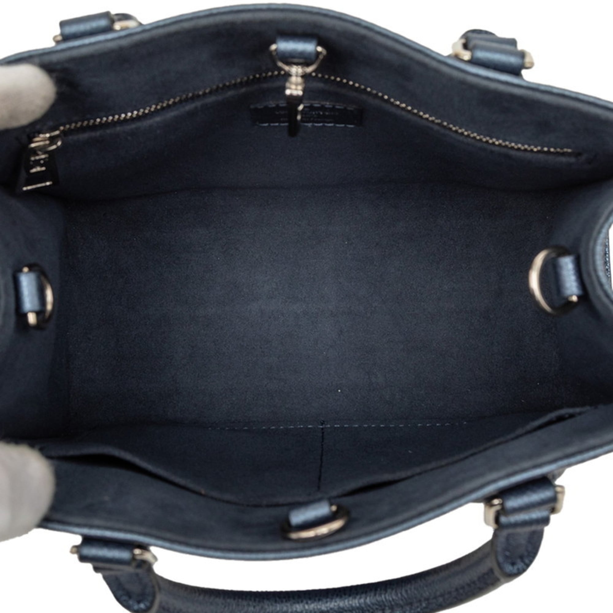 Louis Vuitton Metallic Blue Leather Handbag Shoulder Bag