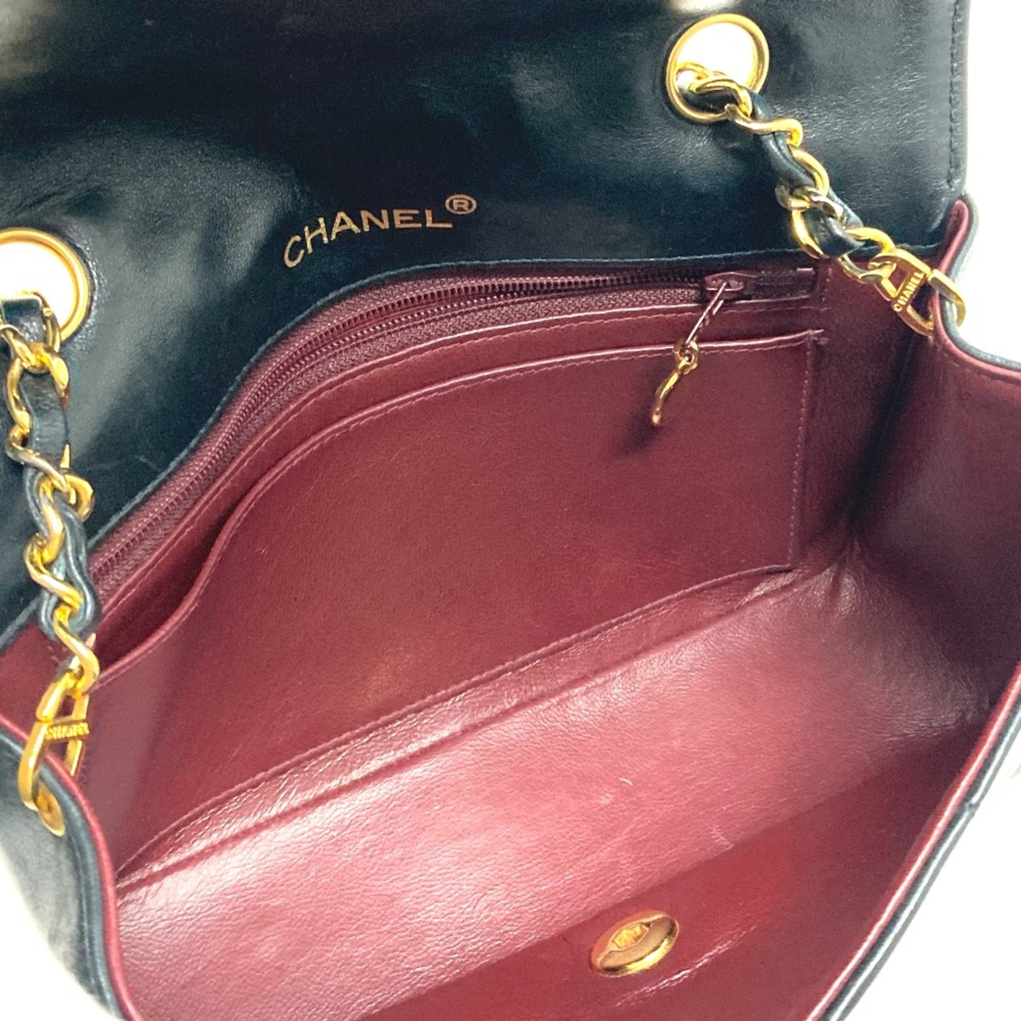 Chanel Black Leather Shoulder Bag