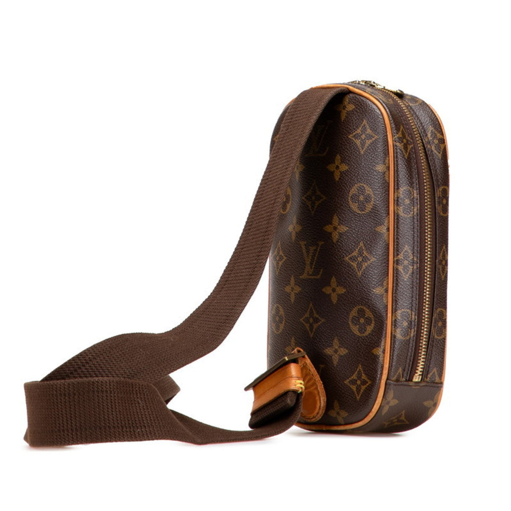 Louis Vuitton Brown Pvc Leather Sling Bag