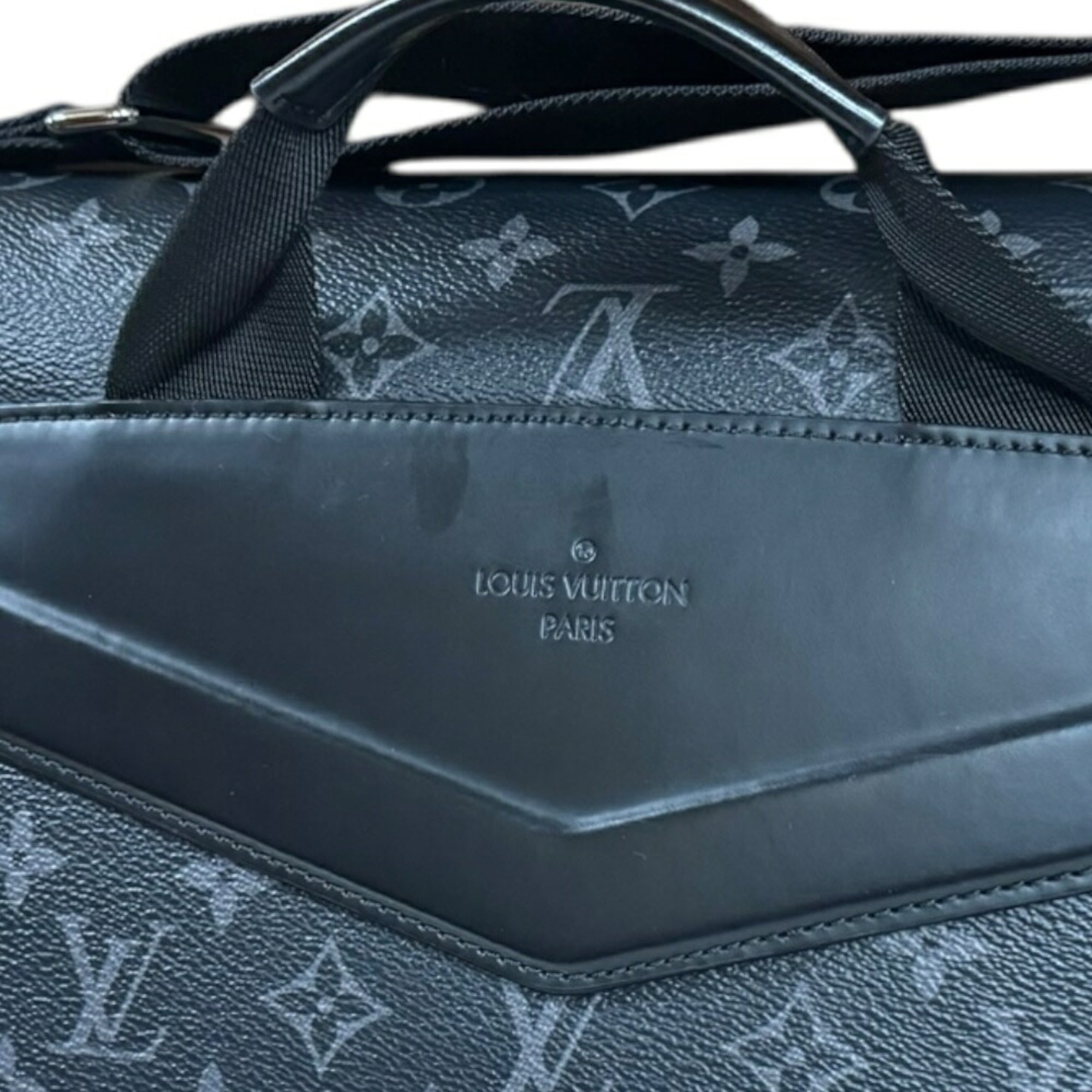Louis Vuitton Black Gray Monogram Eclipse Shoulder Bag