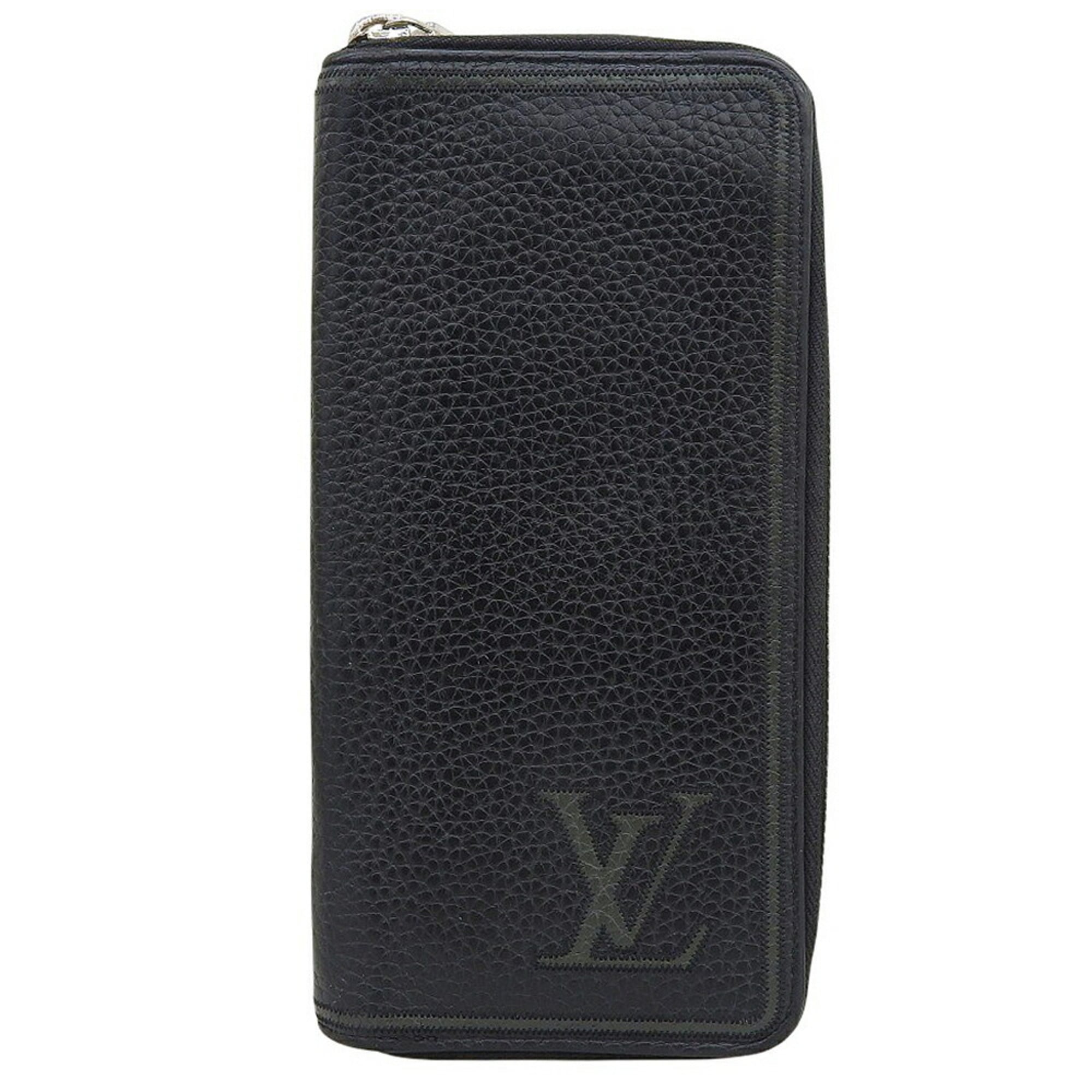 Louis Vuitton Black Leather Long Wallet