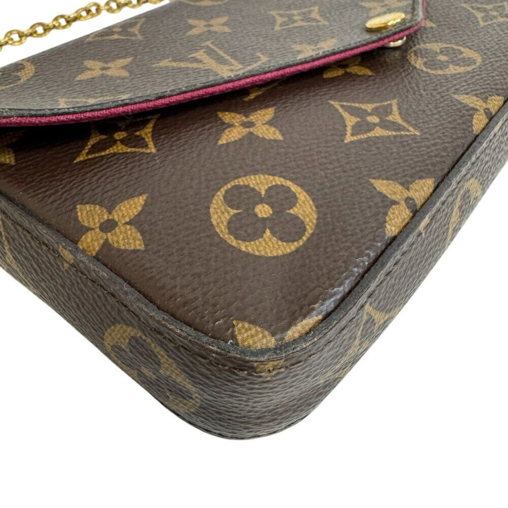 Louis Vuitton Brown Monogram Monogram Leather Pouch Shoulder Bag