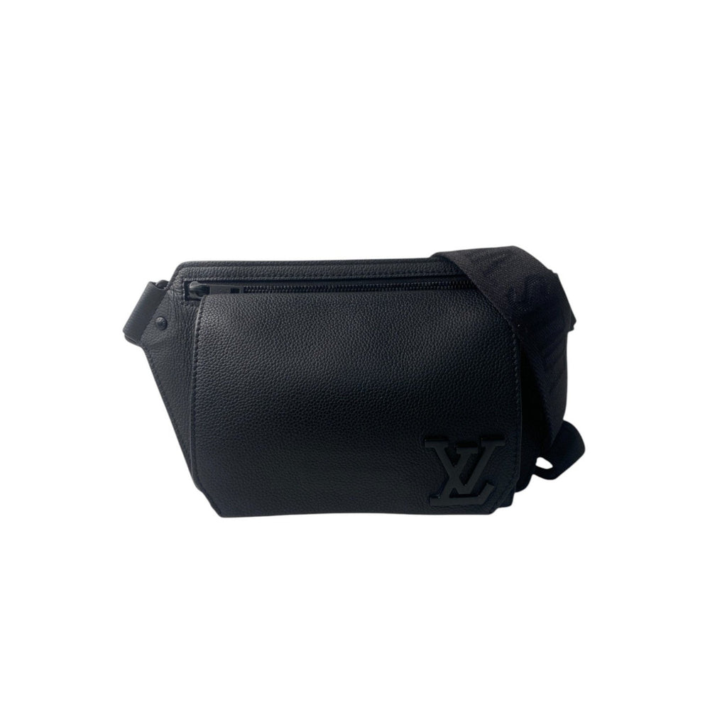 Louis Vuitton Black Leather Sling Bag