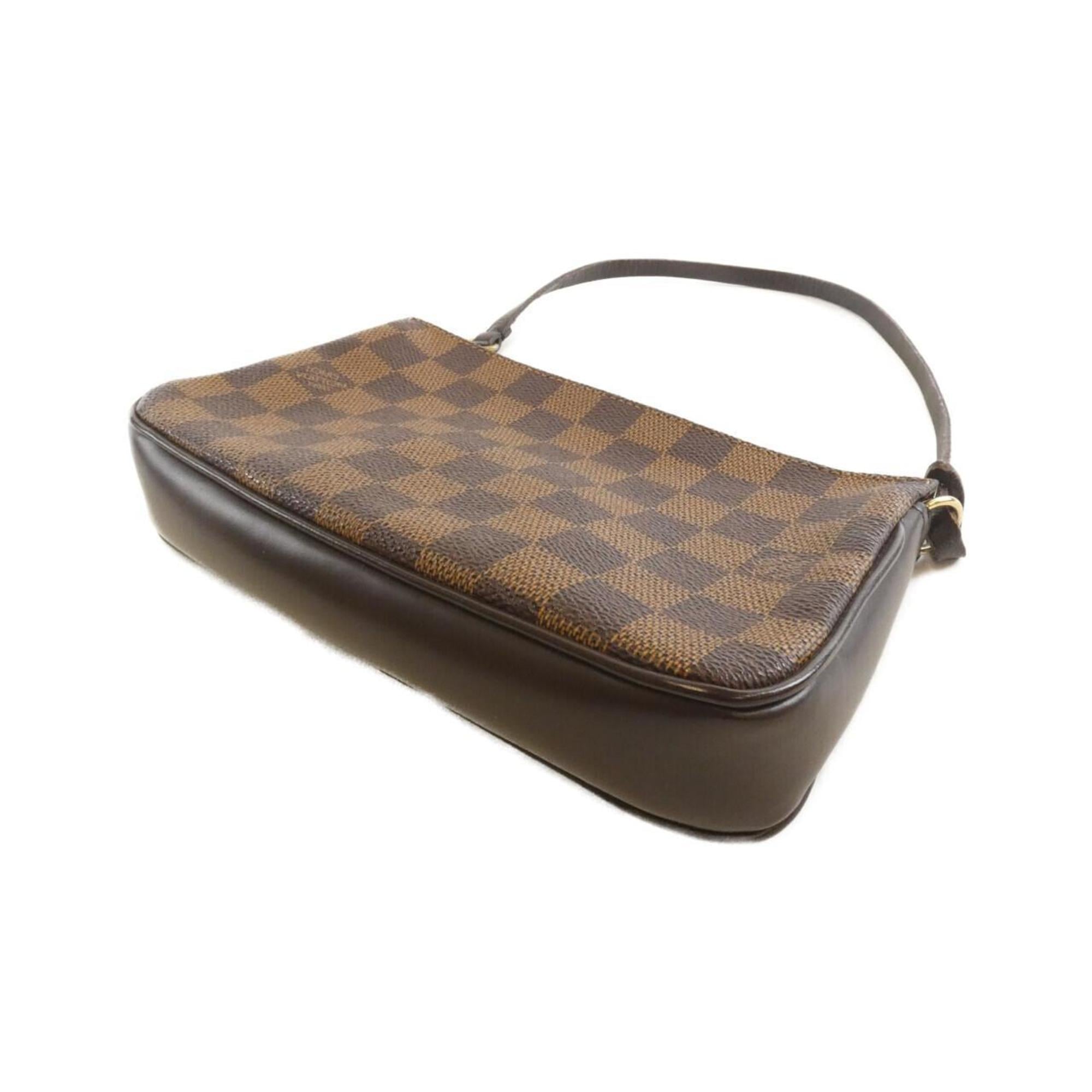 Louis Vuitton Brown Coated Canvas Pouch