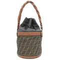 Fendi Zucca Brown Zucca Leather Shoulder Bag