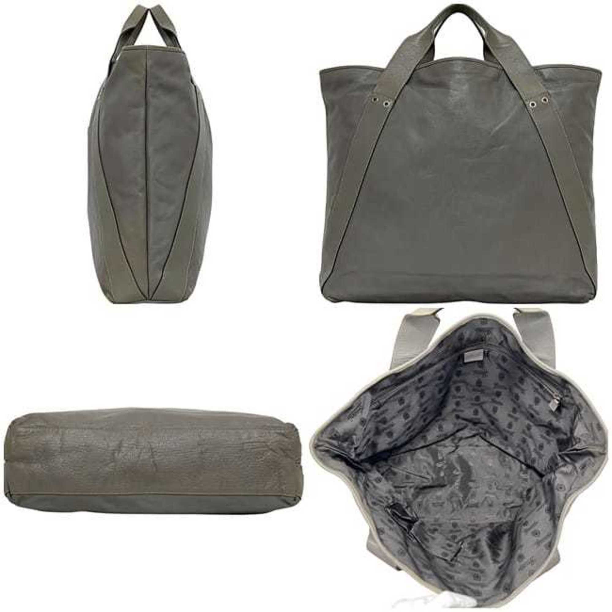 Gucci Hysteria Gray Leather Tote Bag (Pre-Owned)