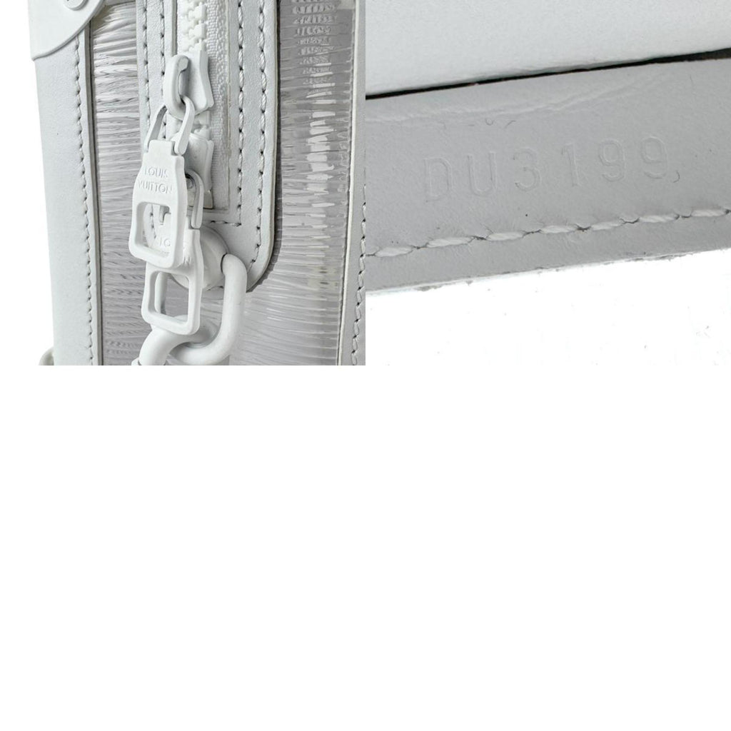 Louis Vuitton Clear White Pvc Leather Shoulder Bag