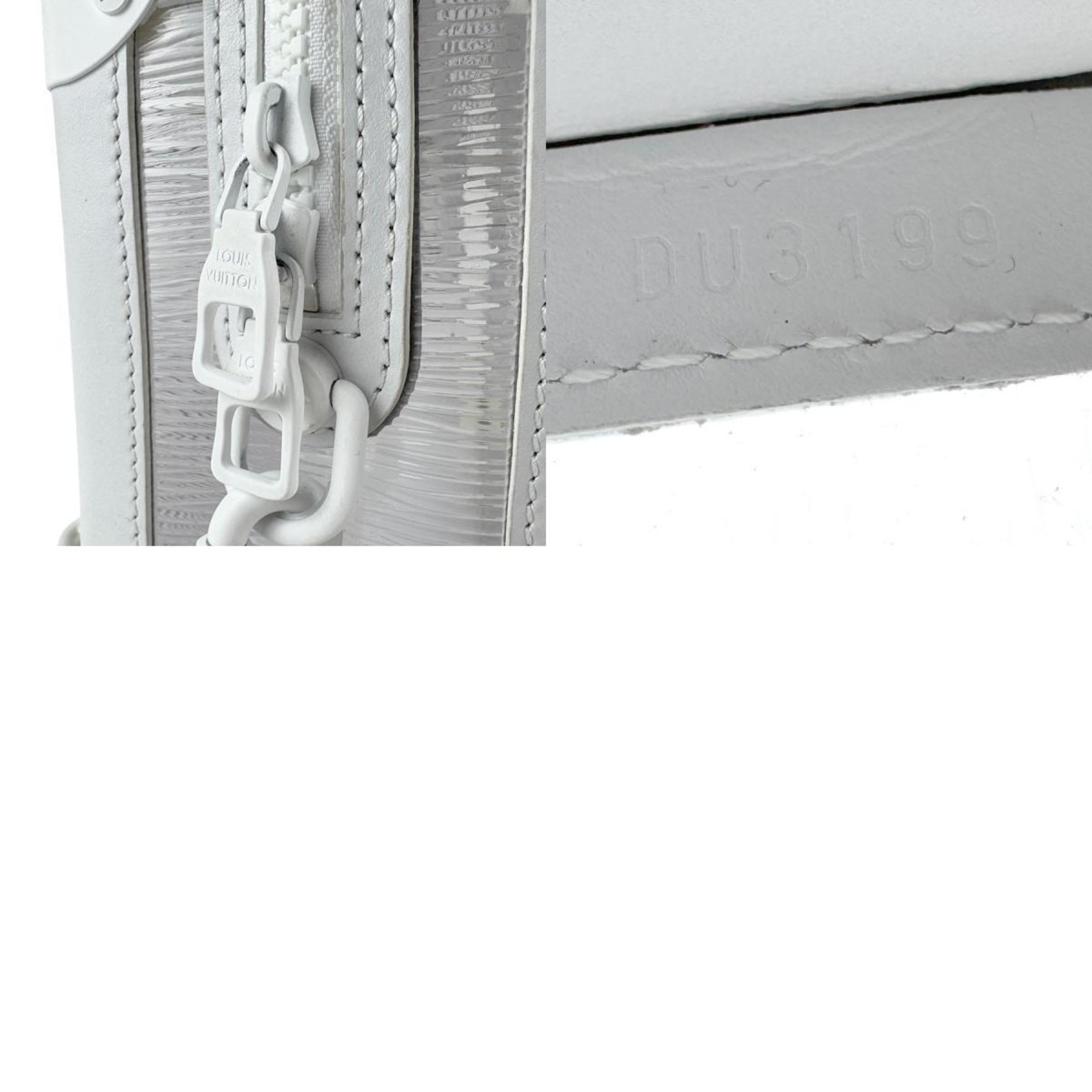 Louis Vuitton Clear White Pvc Leather Shoulder Bag