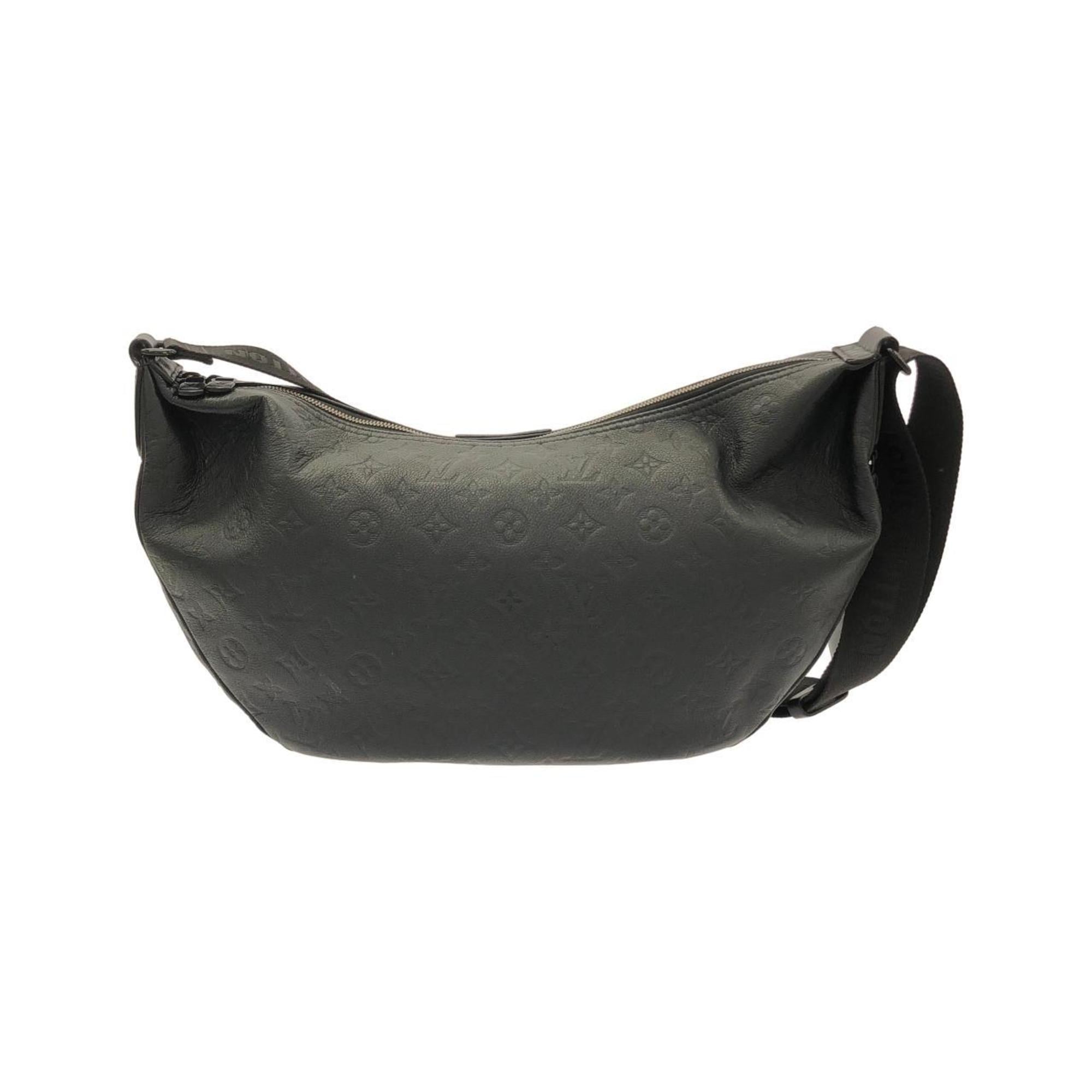 Louis Vuitton Black Monogram Leather Shoulder Bag