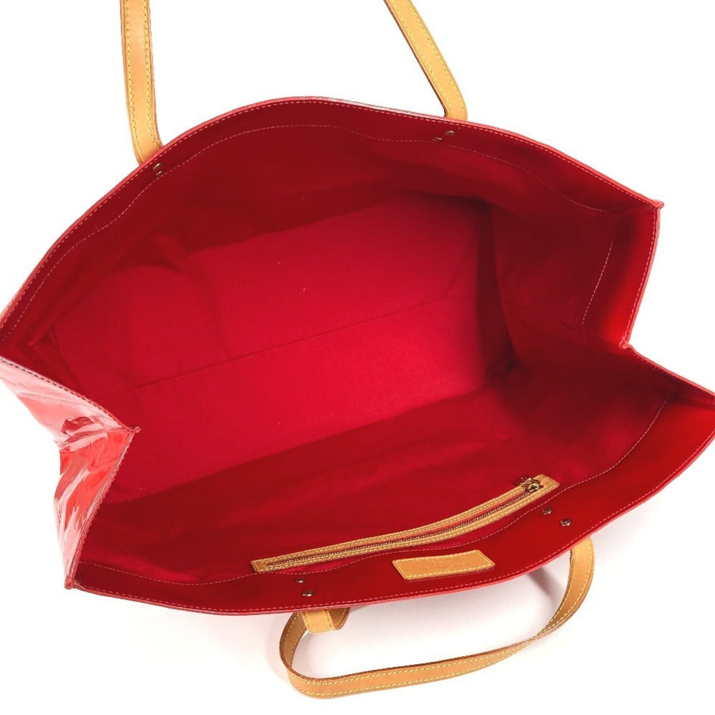 Louis Vuitton Red Color Monogram Vernis Boston Bag Shoulder Bag Tote Bag