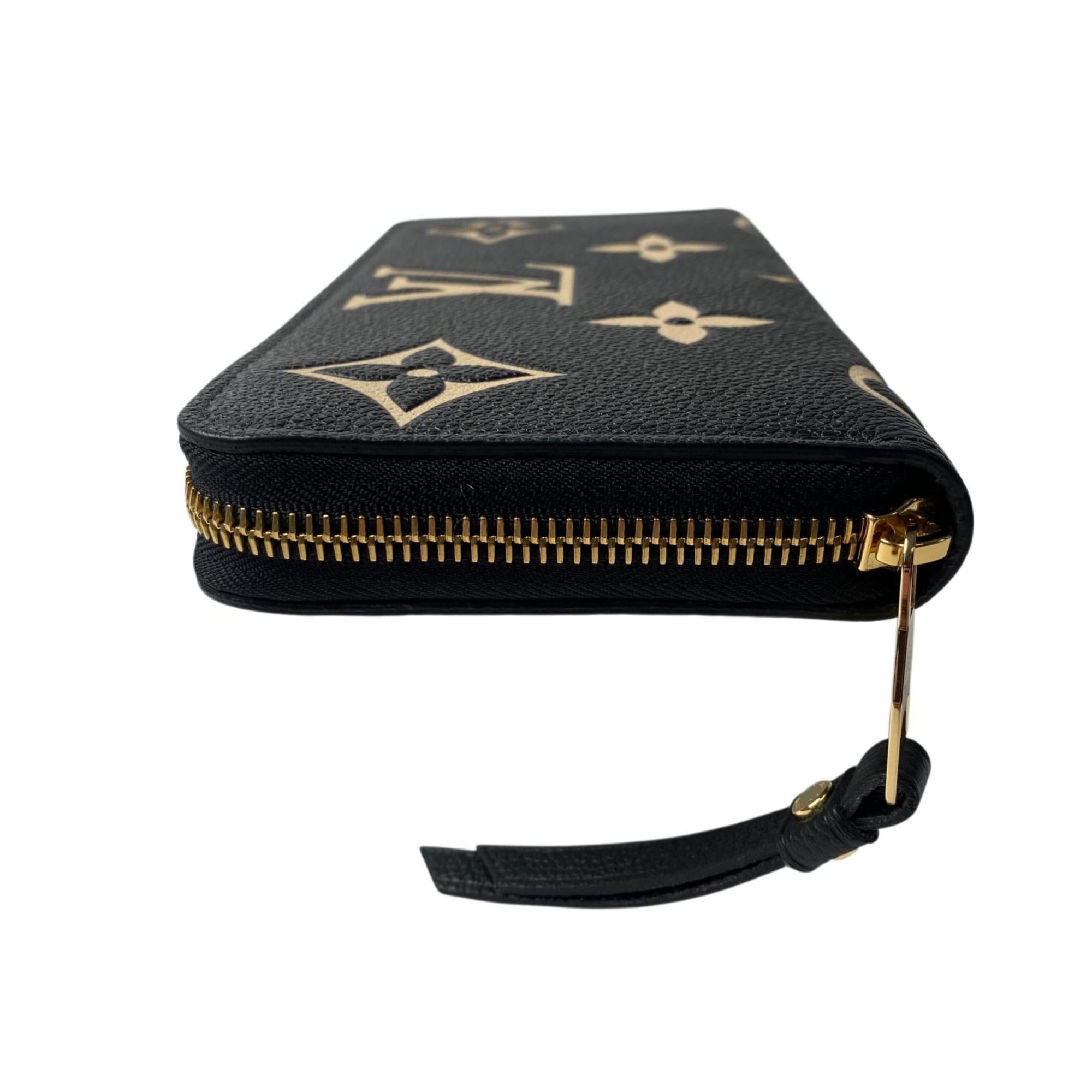 Louis Vuitton Black Leather Long Wallet