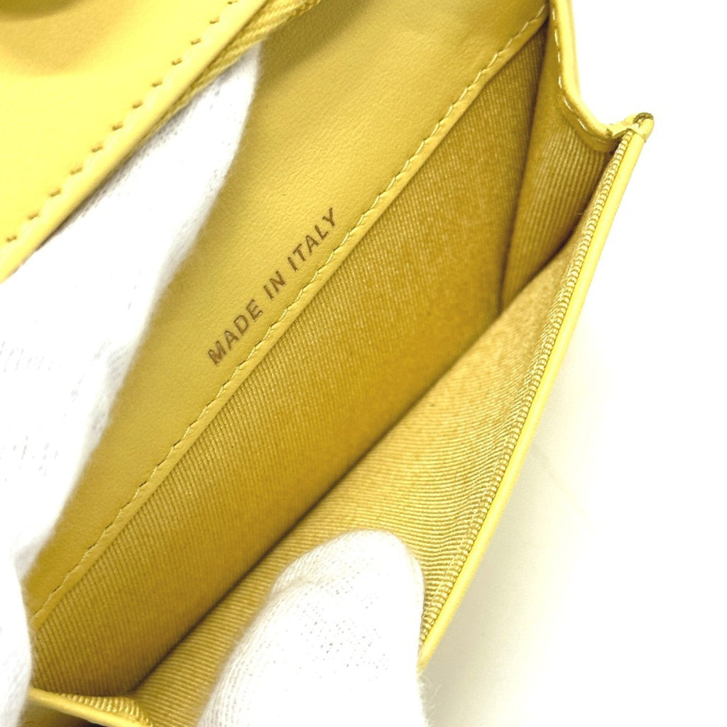 Chanel Yellow Leather Coin Purse/Coin Case