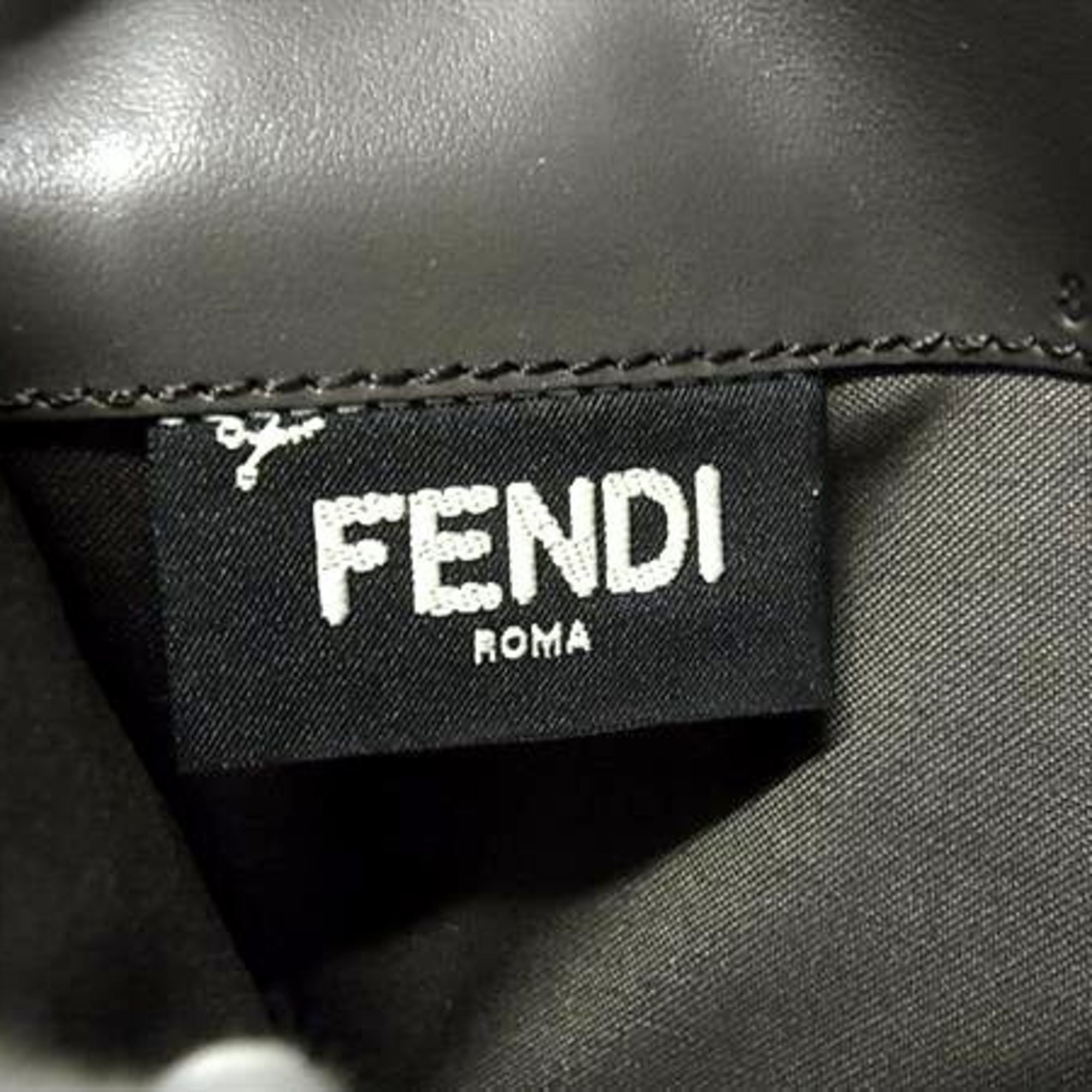 Fendi Grayish Leather Long Wallet (Bi-Fold)
