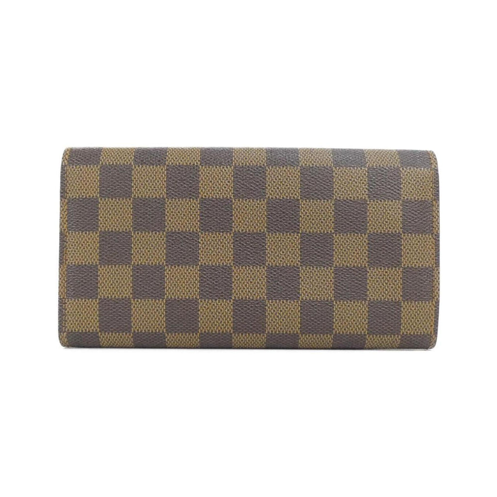 Louis Vuitton Brown Coated Canvas Long Wallet