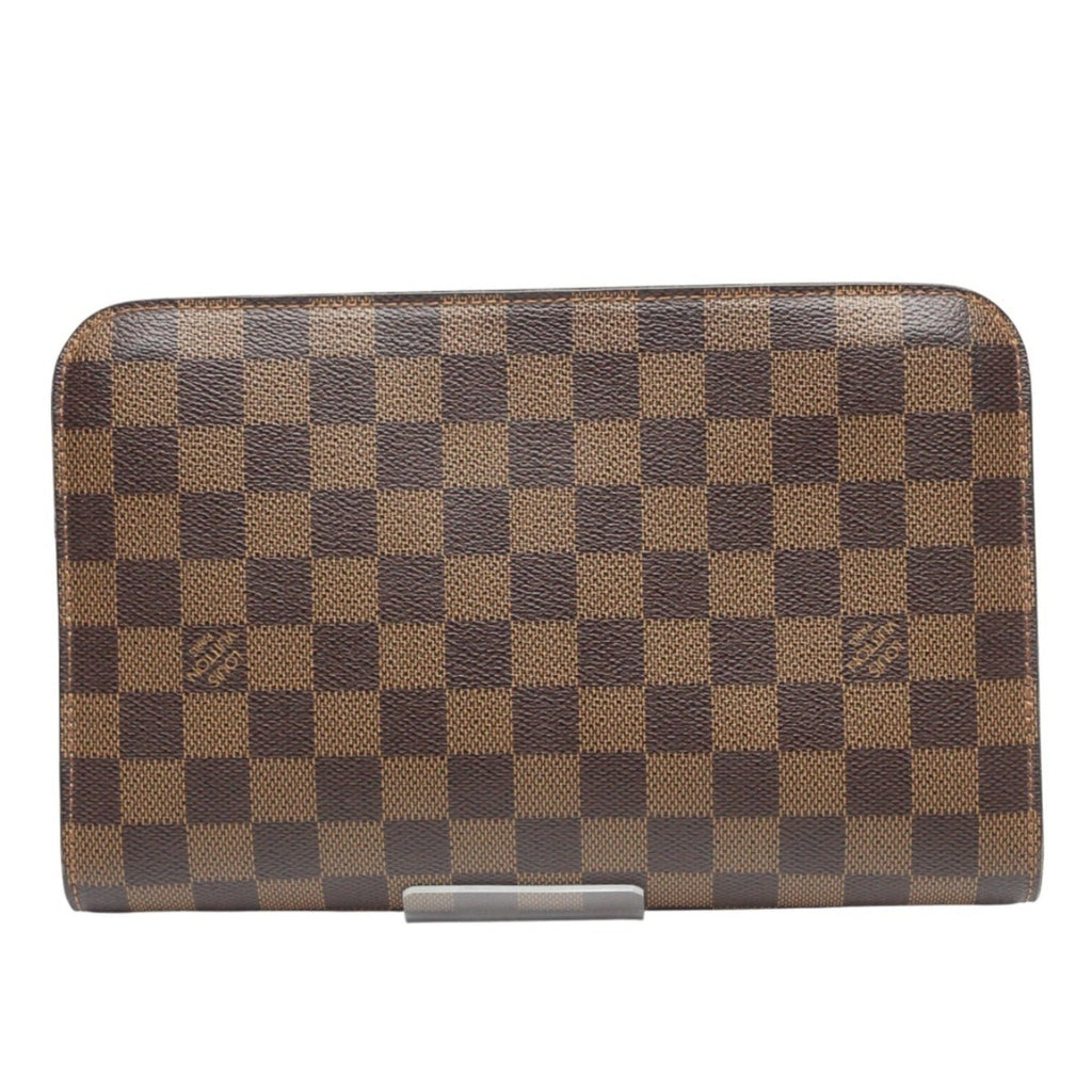 Louis Vuitton Damier Brown Damier Canvas Clutch Bag