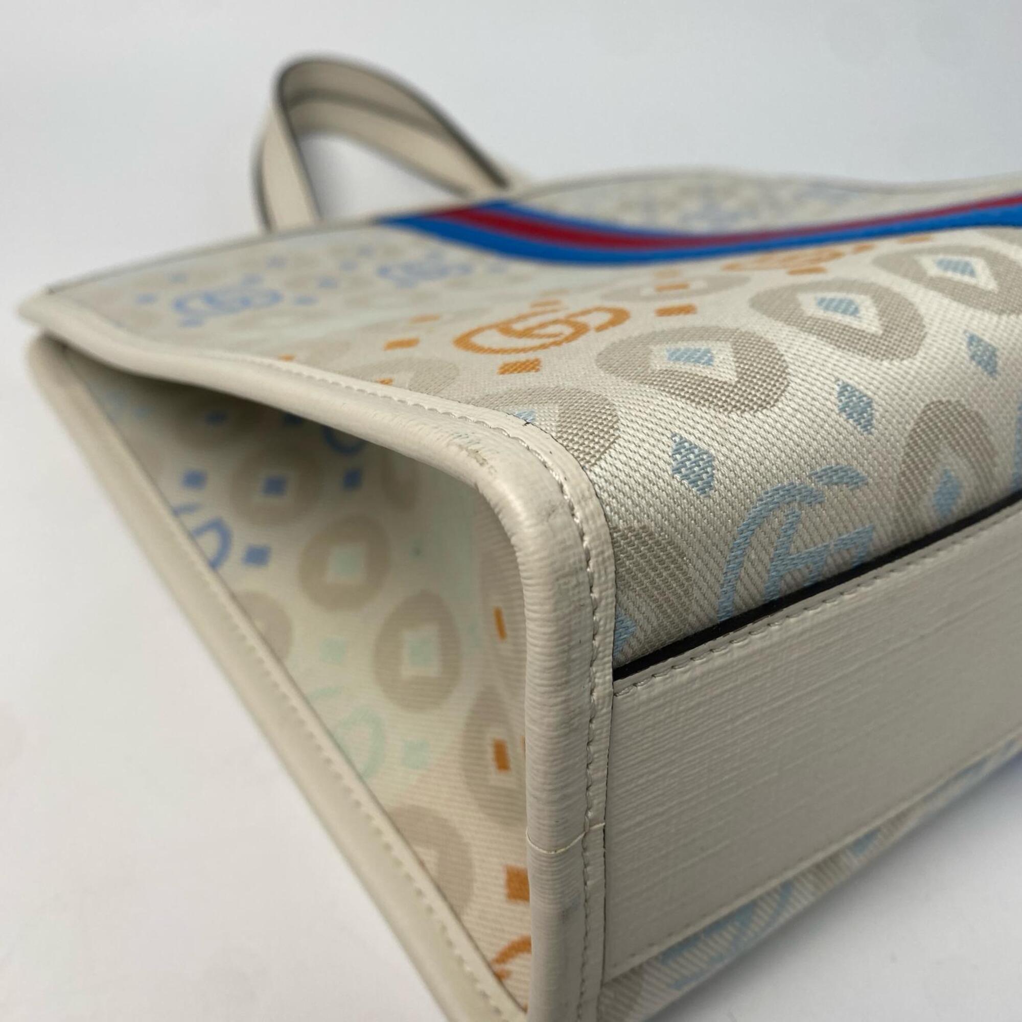 Gucci White Gg Canvas Tote Bag (Pre-Owned)