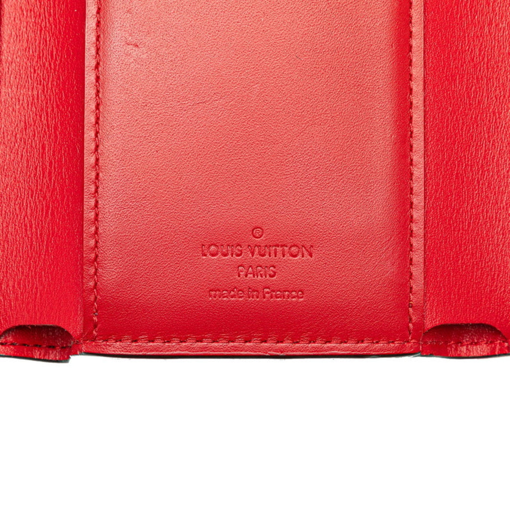 Louis Vuitton Cerise Monogram Red Color Leather Bill Wallet (Tri-Fold)