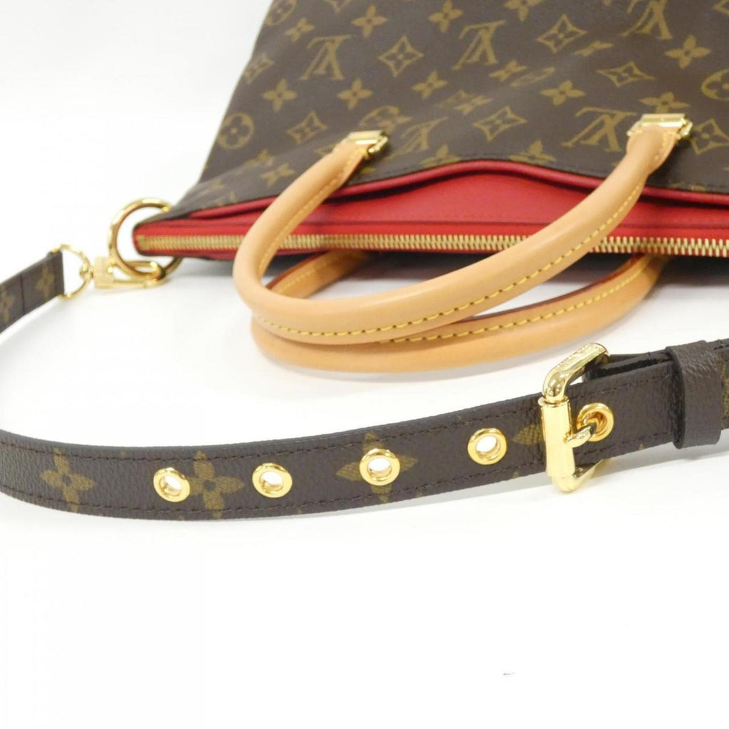 Louis Vuitton Cerise Marron Coated Canvas Handbag