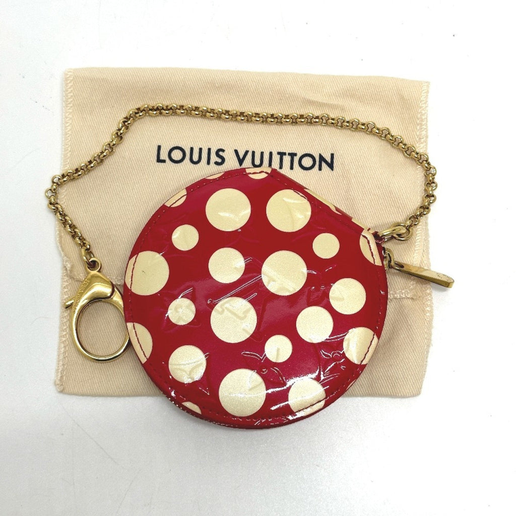 Louis Vuitton Monogram Vernis Red Color White Monogram Vernis Coin Purse/Coin Case
