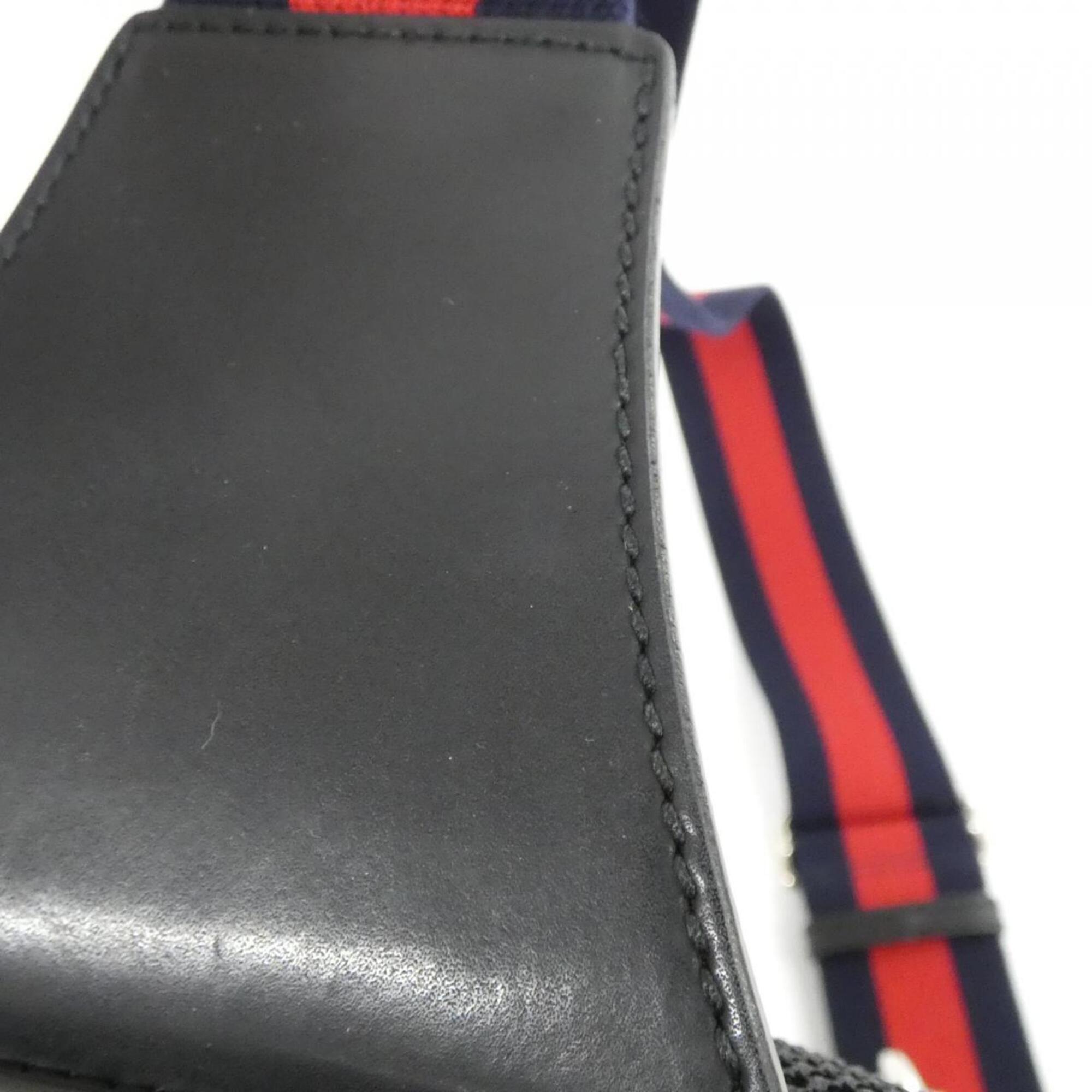 Gucci Black Gray Gg Supreme Shoulder Bag (Pre-Owned)