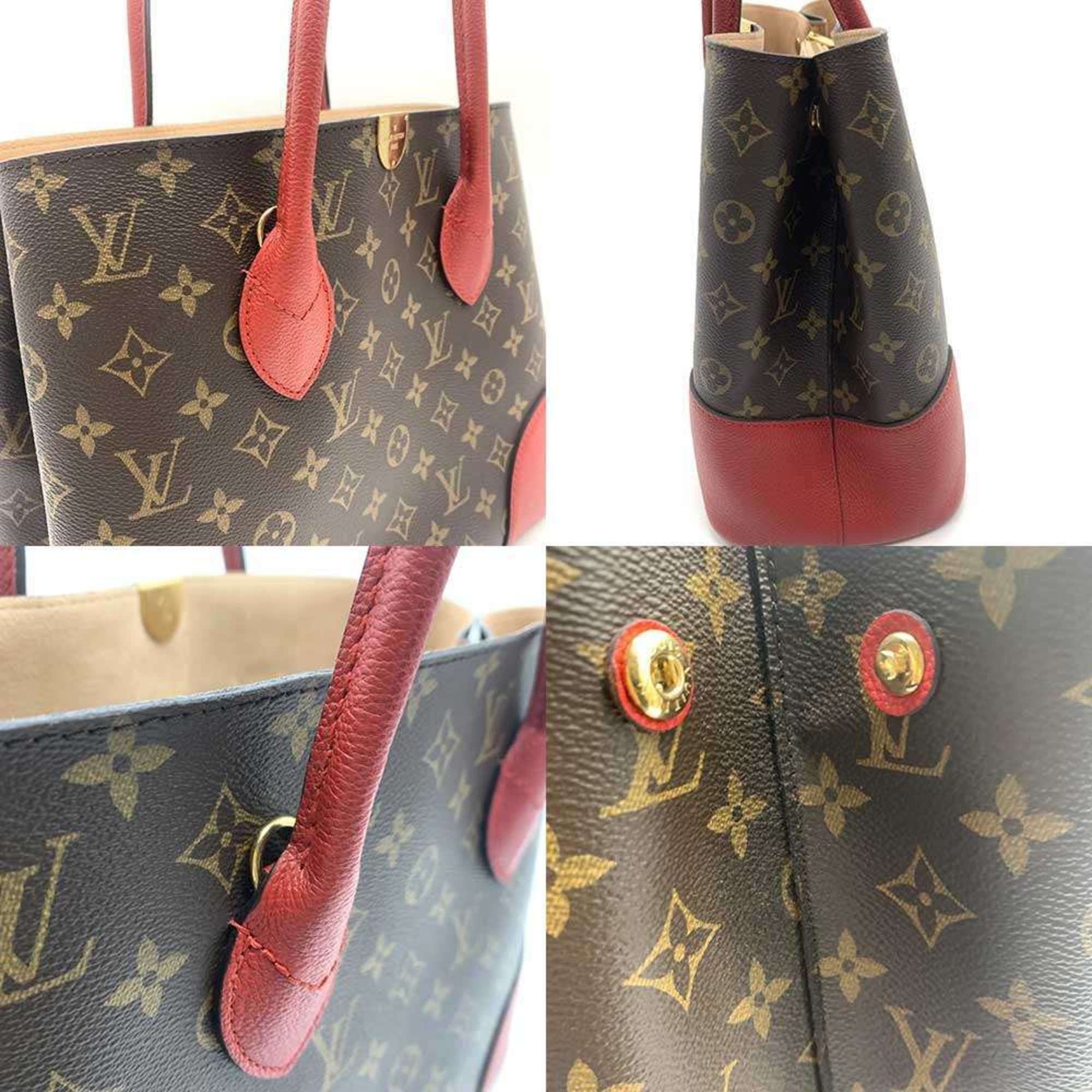 Louis Vuitton Monogram Cerise Red Color Monogram Tote Bag