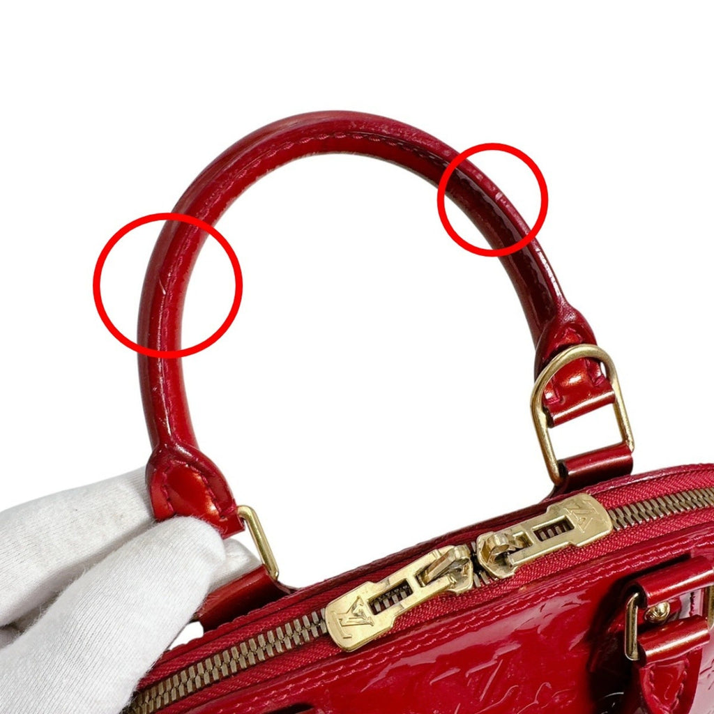 Louis Vuitton Pomme D'amour Red Color Monogram Vernis Handbag