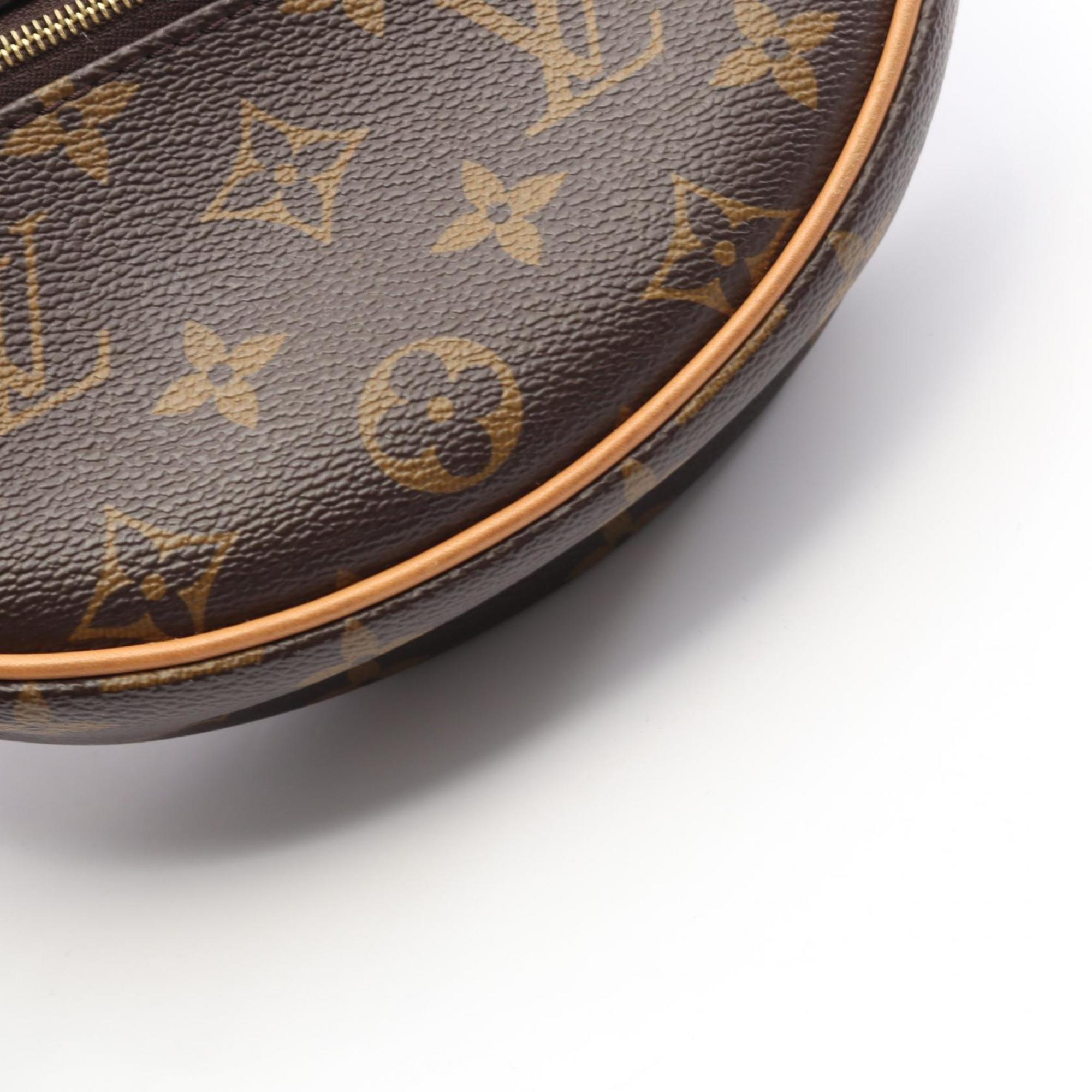 Louis Vuitton Brown Pvc Leather Shoulder Bag