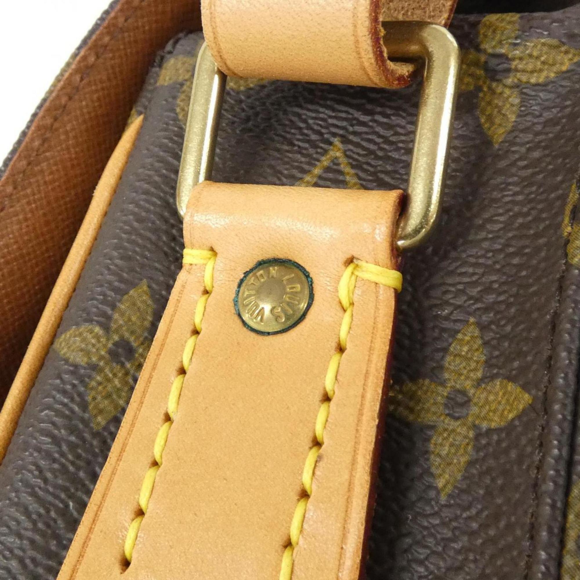 Louis Vuitton Brown Coated Canvas Shoulder Bag