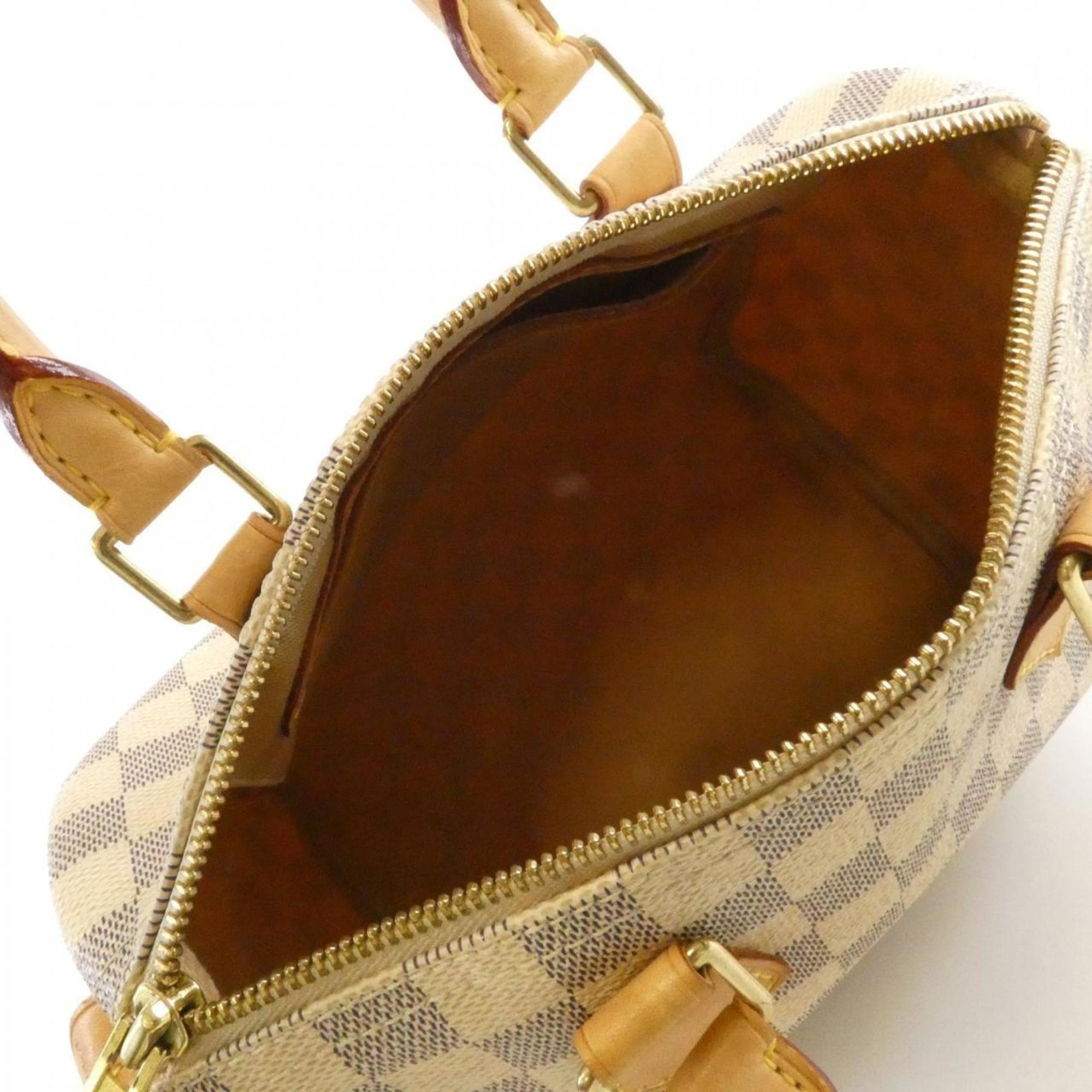 Louis Vuitton Azur White Coated Canvas Boston Bag