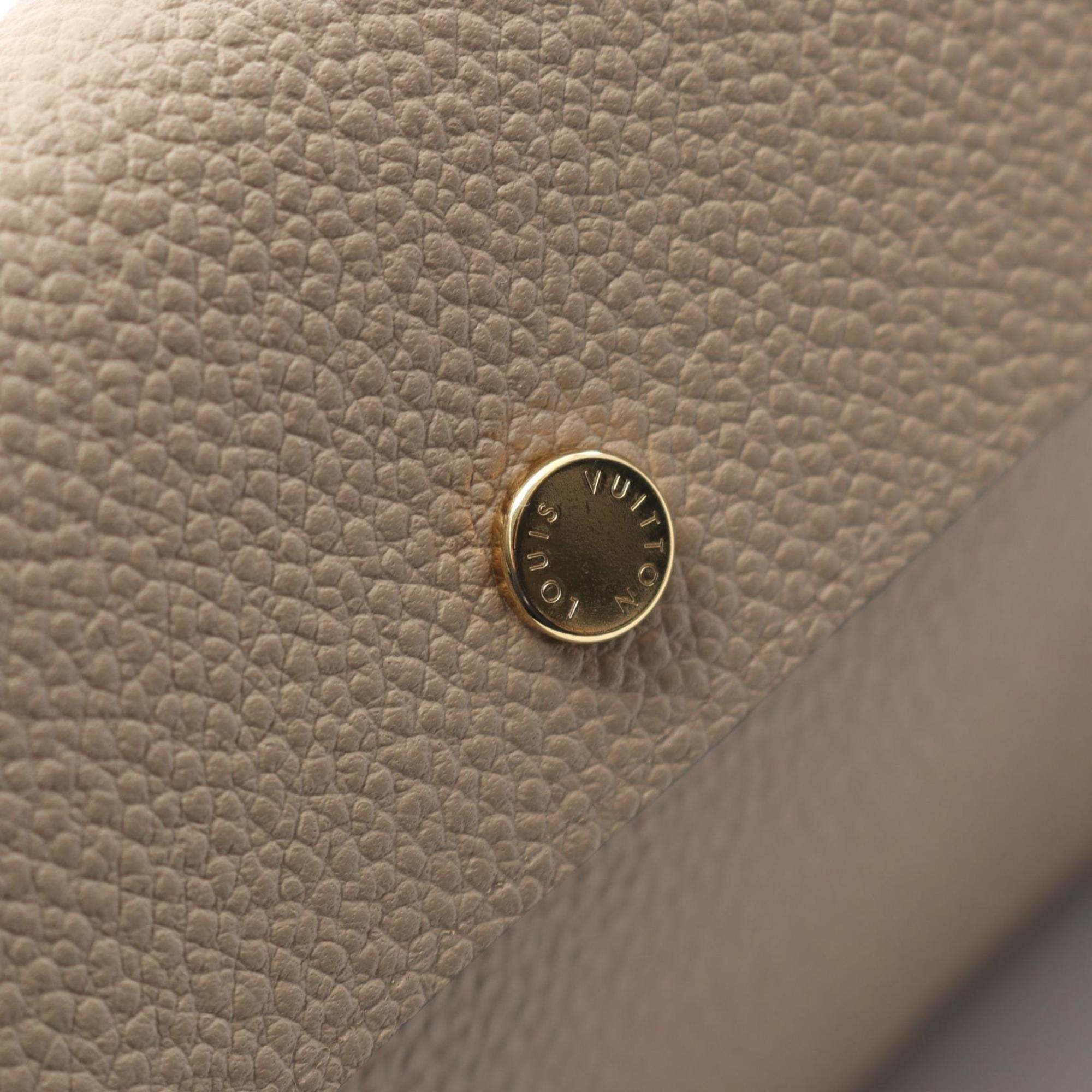 Louis Vuitton Beige Galle Leather Pochette Pouch