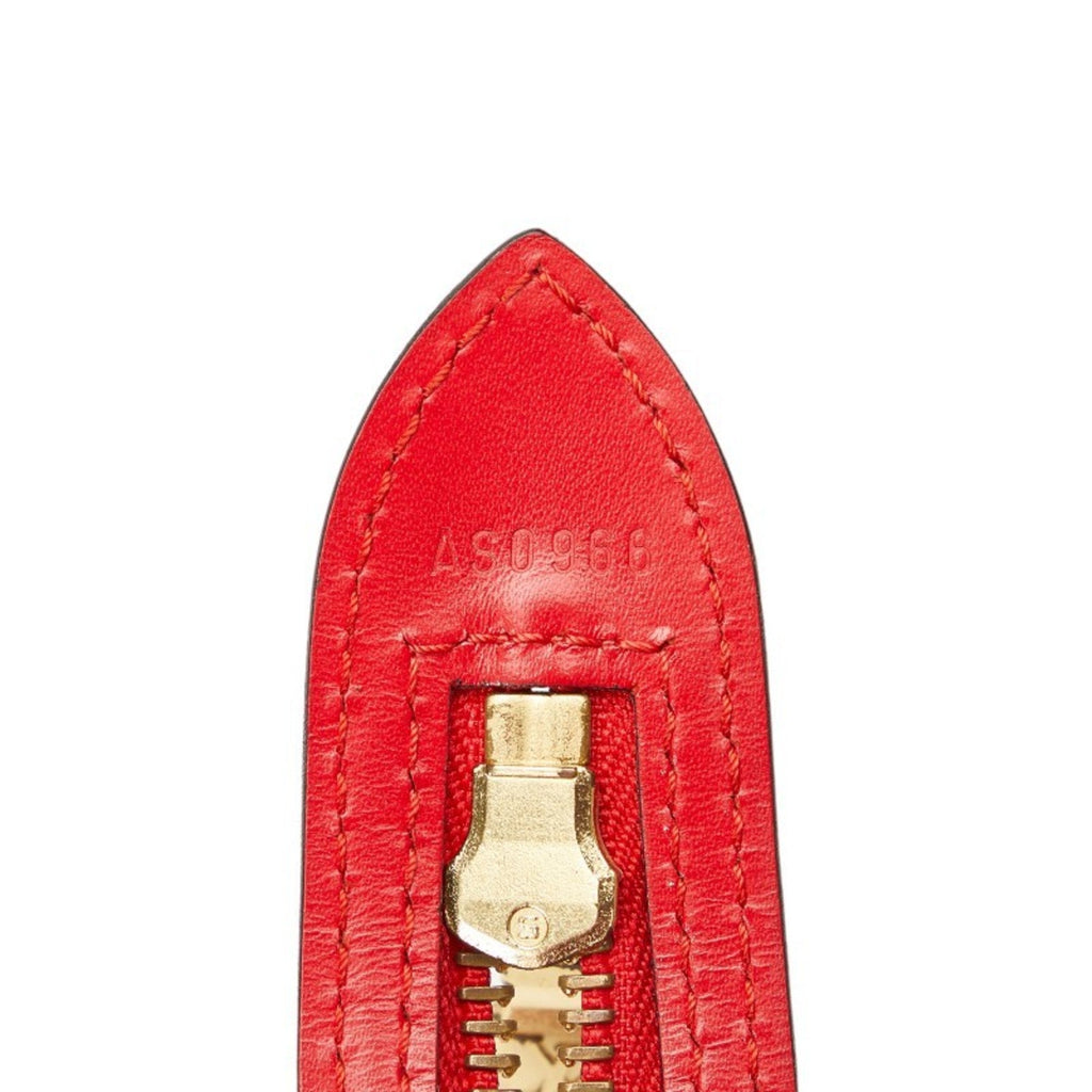 Louis Vuitton Castilian Red Leather Shoulder Bag Tote Bag
