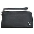 Louis Vuitton Black Taiga Leather Wallet