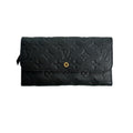 Louis Vuitton Infini Navy Monogram Empreinte Long Wallet (Tri-Fold)
