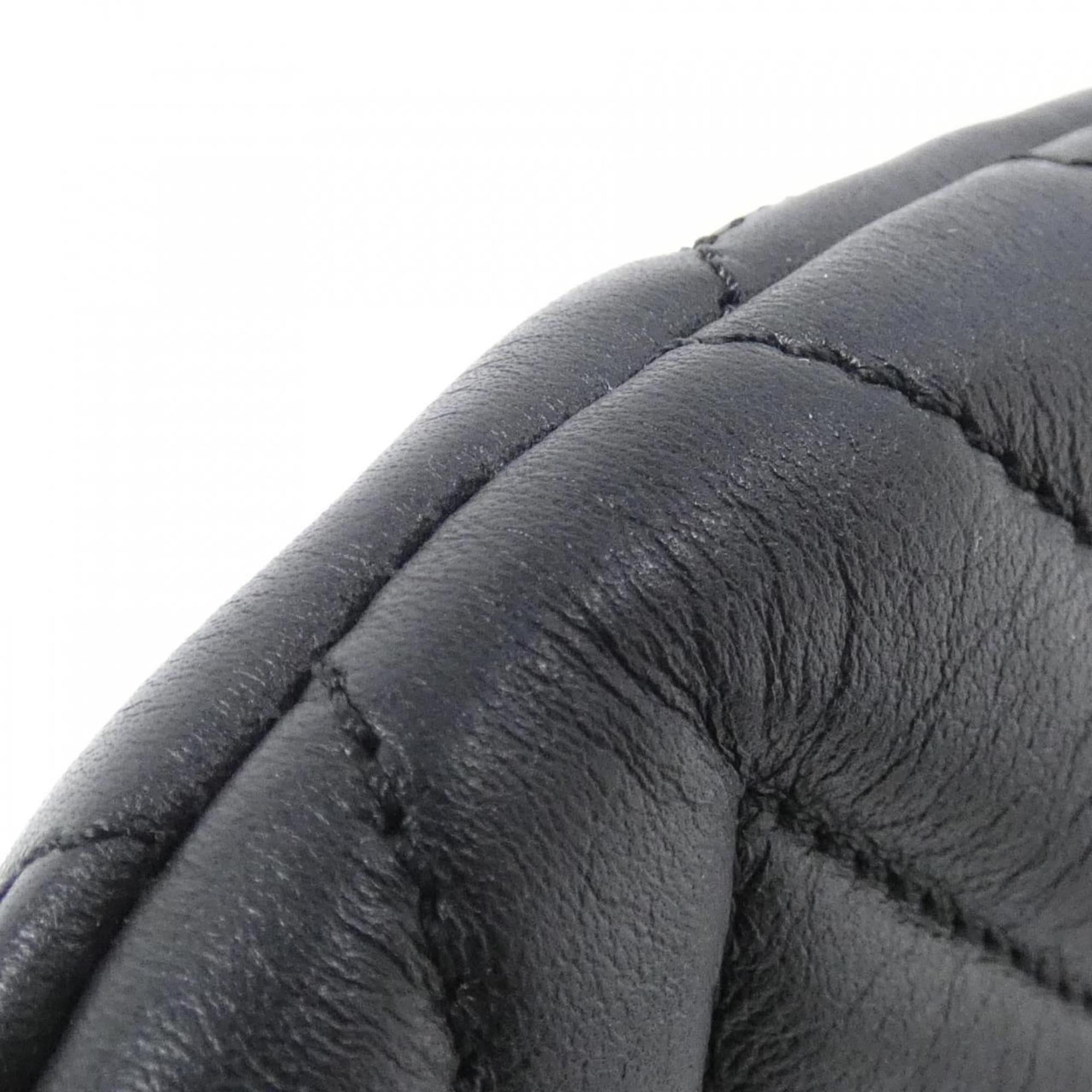 Louis Vuitton Black Leather Shoulder Bag