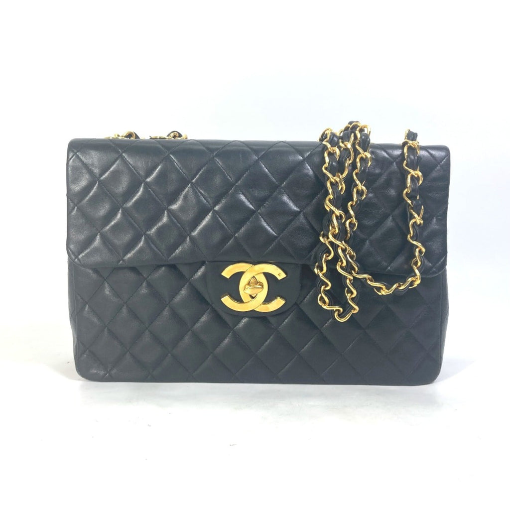 Chanel Black Leather Shoulder Bag
