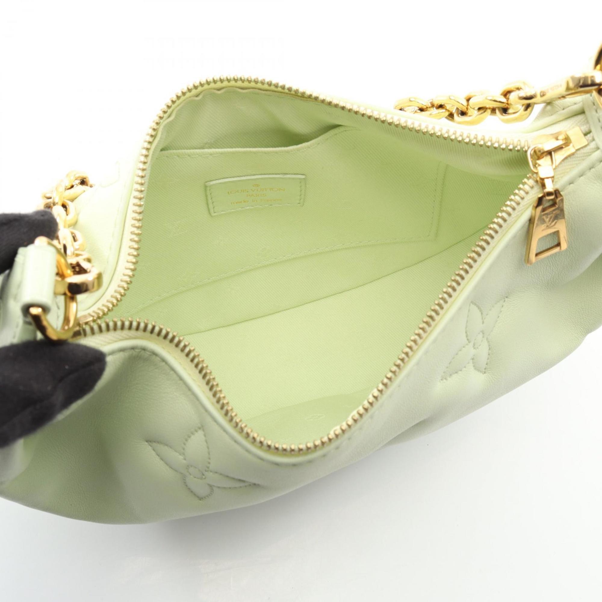 Louis Vuitton Green Leather Handbag