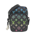 Louis Vuitton Black Coated Canvas Shoulder Bag