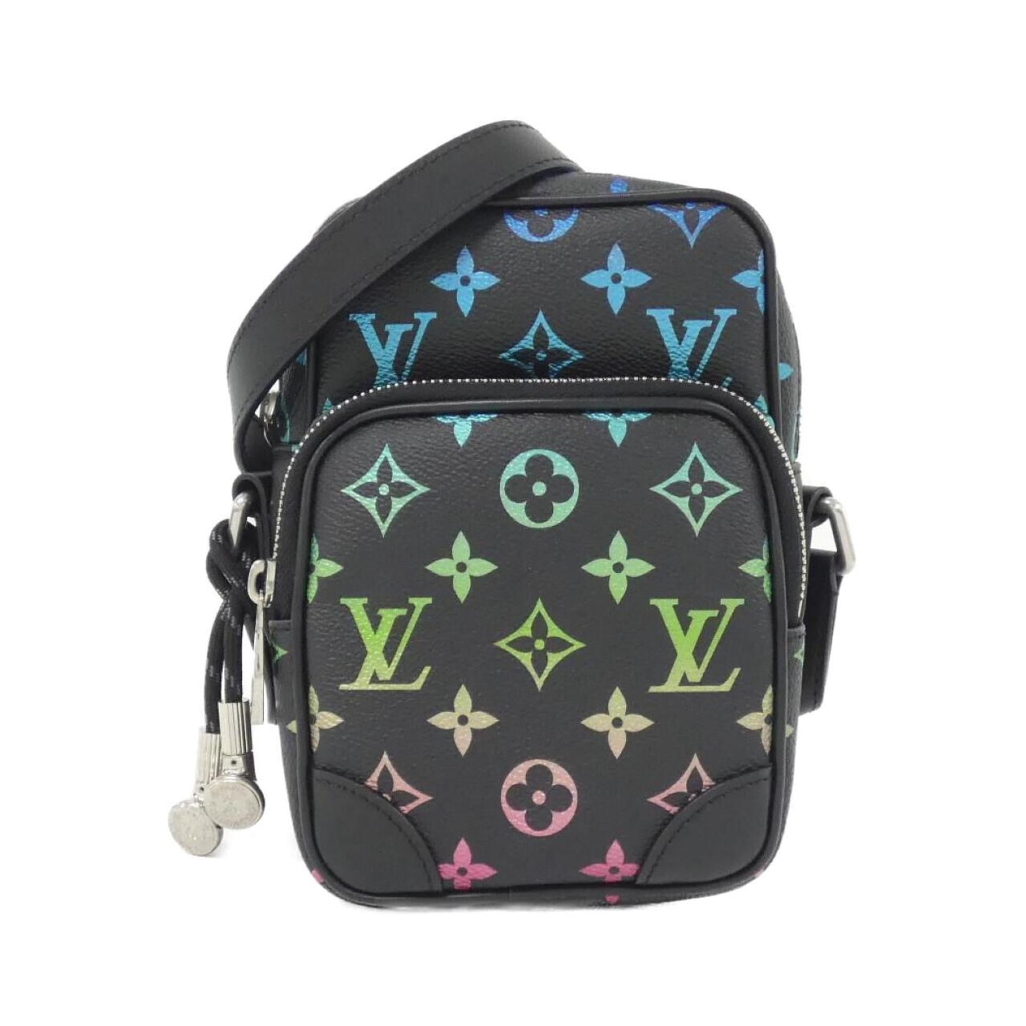 Louis Vuitton Black Coated Canvas Shoulder Bag
