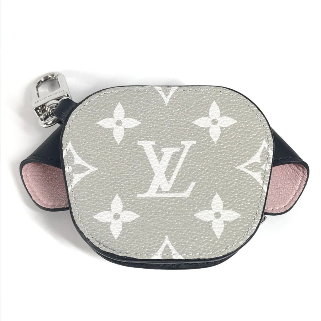 Louis Vuitton Black Multi-Color White Monogram Canvas Coin Purse/Coin Case