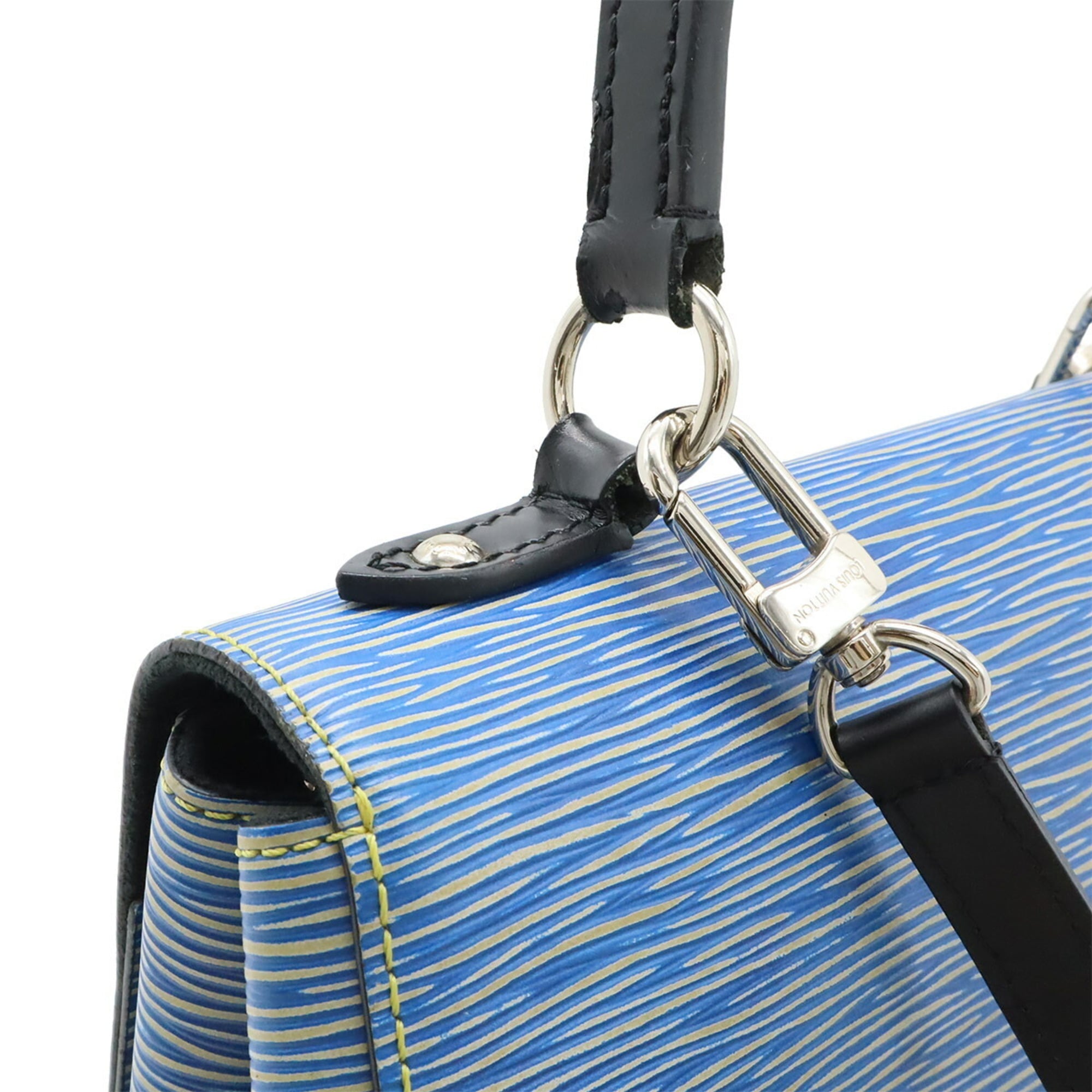 Louis Vuitton Blue Epi Leather Handbag Shoulder Bag