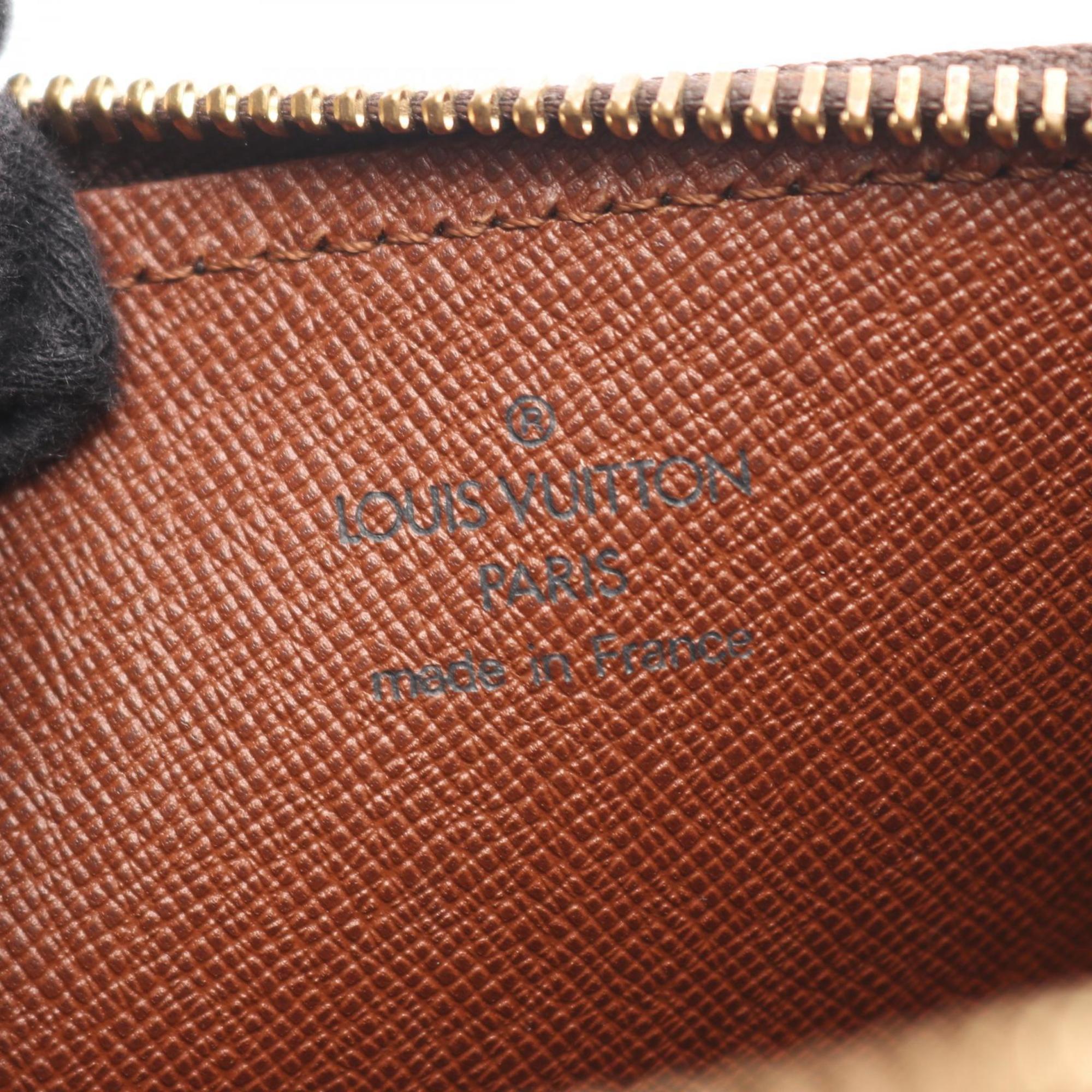 Louis Vuitton Brown Coated Canvas Leather Handbag