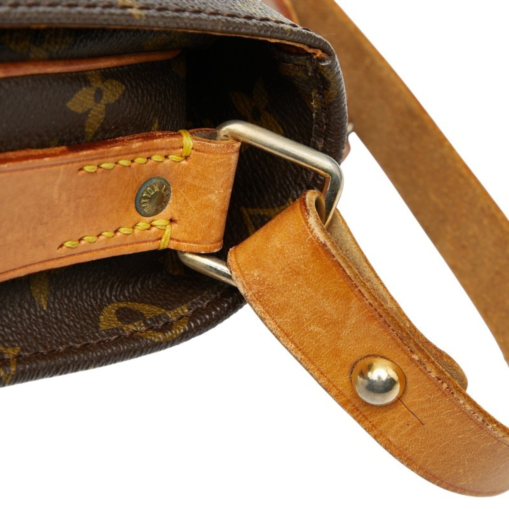 Louis Vuitton Brown Pvc Leather Shoulder Bag