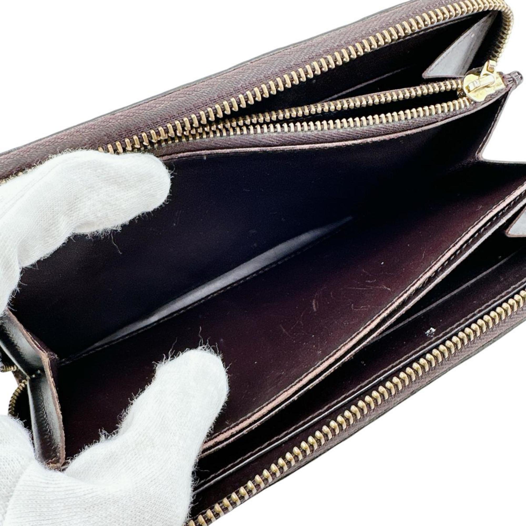Louis Vuitton Magenta Monogram Vernis Long Wallet