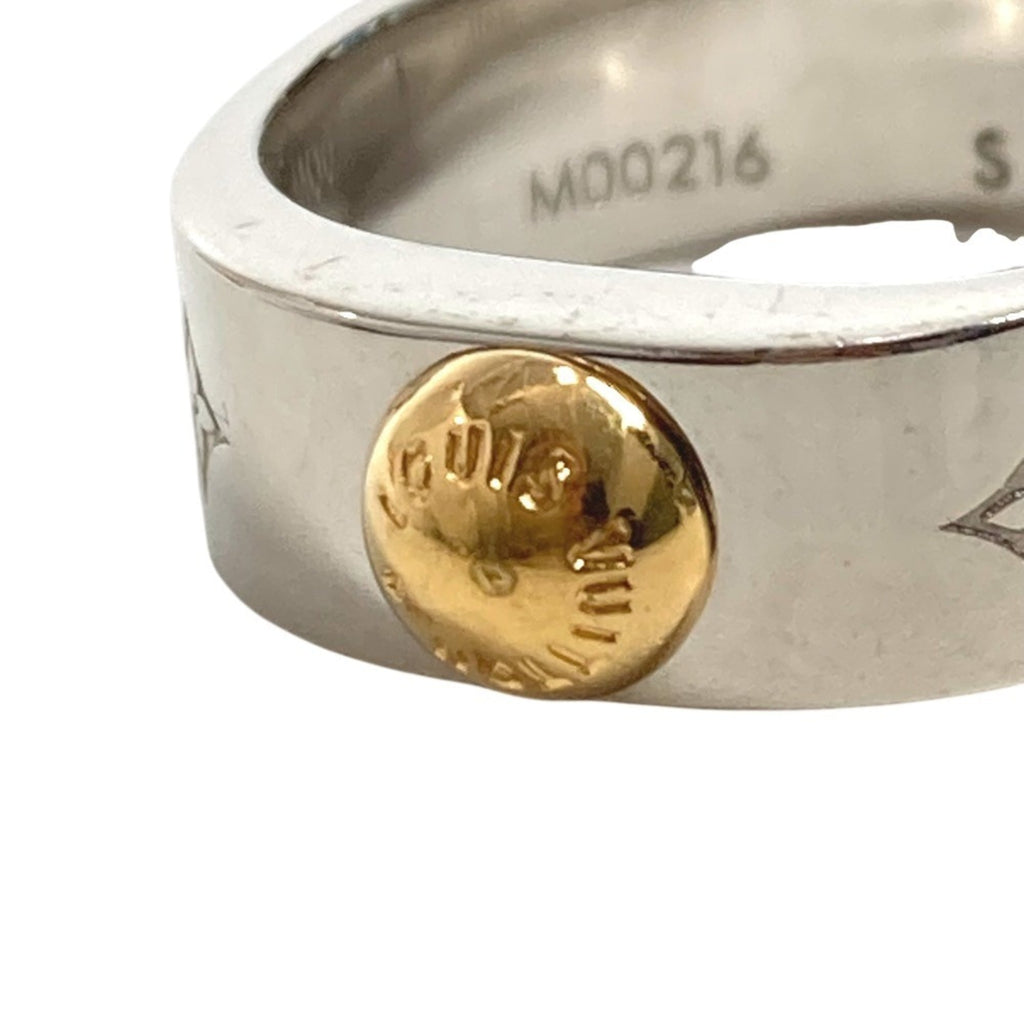 Louis Vuitton Gold Silver Metal Band Ring