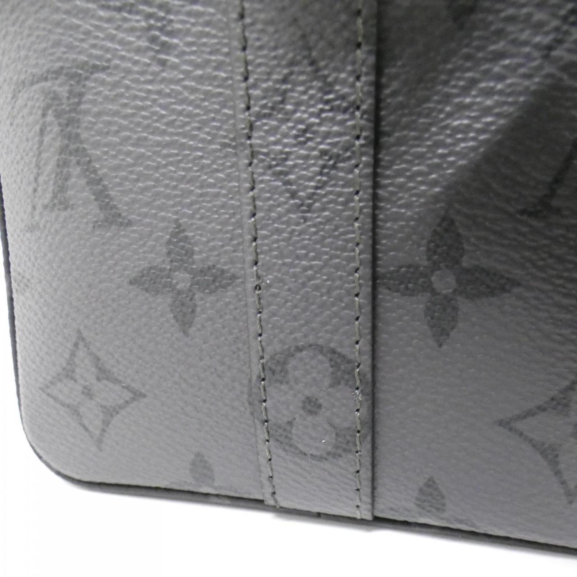 Louis Vuitton Black Coated Canvas Shoulder Bag